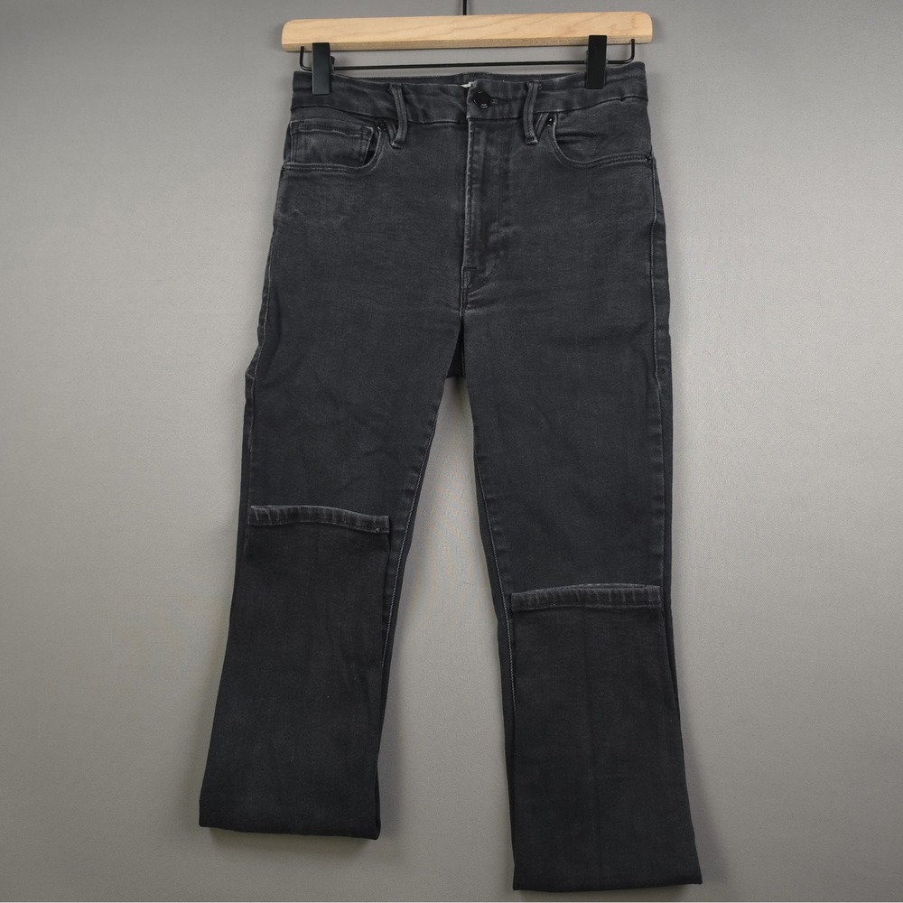 Good American Always Fits Good Legs Jeans Womens 6-12 Black High Rise Skinny Den